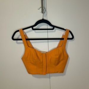 BABATON ARITZIA Orange Cropped Top Size xs